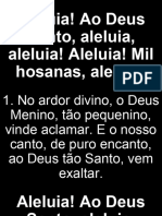 064 Aleluia, Ao Deus Santo