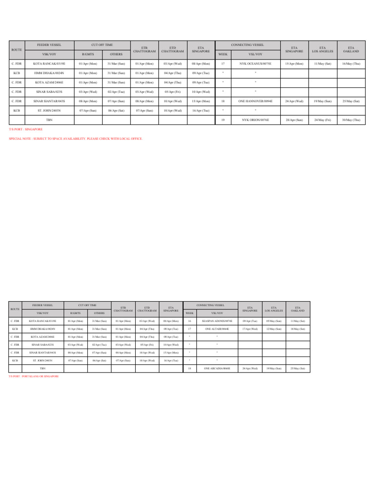Hmm us schedule update the alliance pdf