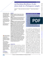 Anjos - Connor-Davidson Resilience Scale: Validation Study in A Portuguese Sample