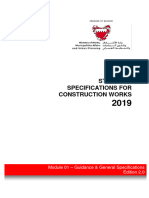 Standard Specifications for Construction Works 2019- Module 19
