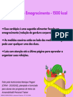 Dieta Nova - Emagrecimento 1500