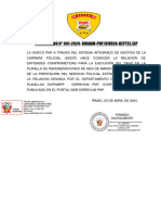 COMUNICADO #001-2024-Diradm-Pnp/Diveco-Deptes - Sip: Firmado Digitalmente