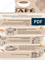 Infografía Beneficios De Tomar Café Ilustrativo Beige