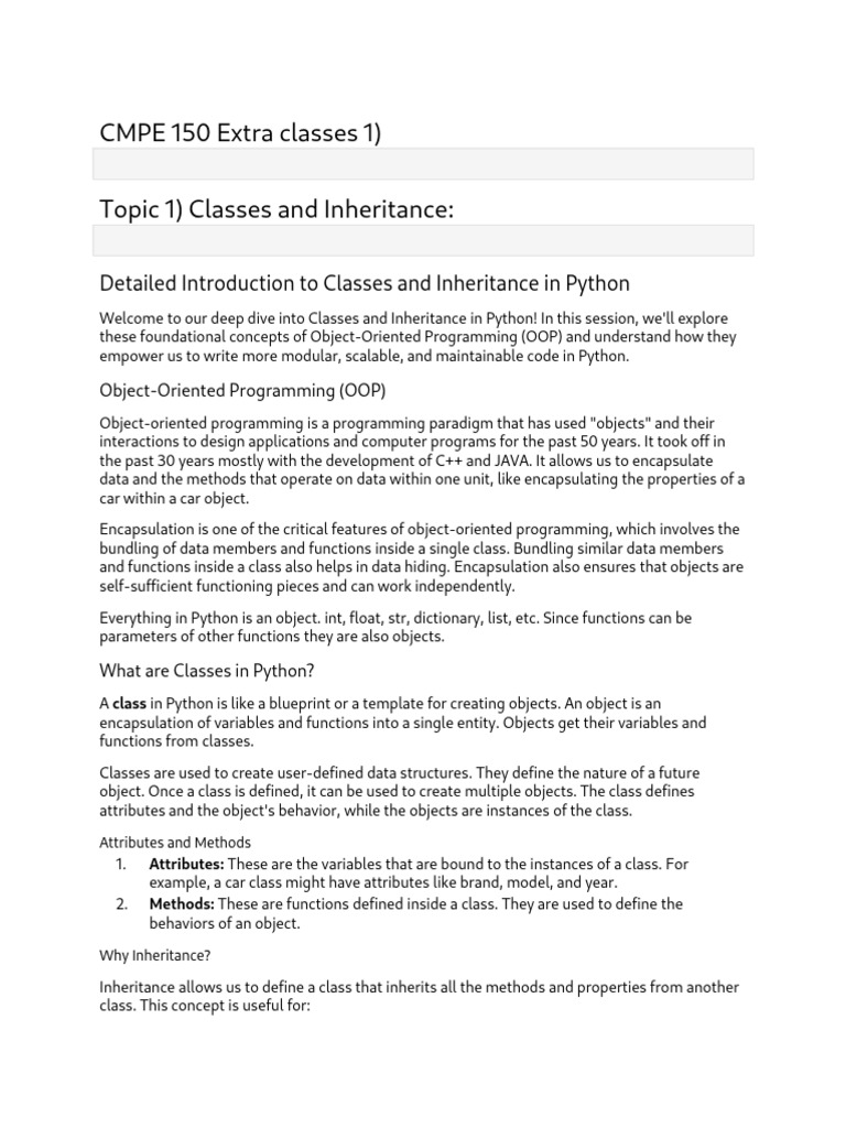 Extra class 1 pdf class computer programming object oriented