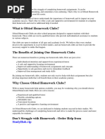 Ofsted Homework Clubs