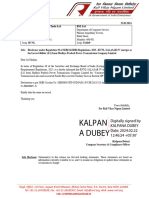 Kalpan A Dubey: Digitally Signed by Kalpana Dubey Date: 2024.02.22 12:46:24 +05'30'