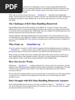 Data Handling Homework Ks1