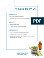 Essential Oils Apothecary Weight Loss Body Oil