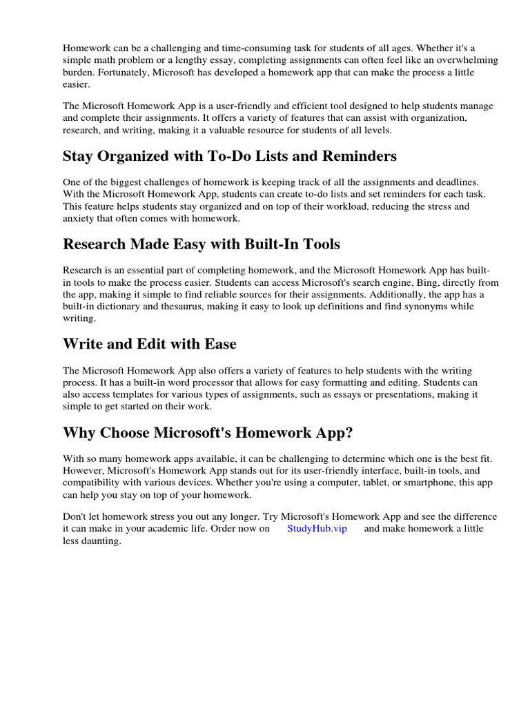Microsoft homework app pdf ios mobile app