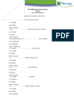 PT2 Revision Worksheet Tense