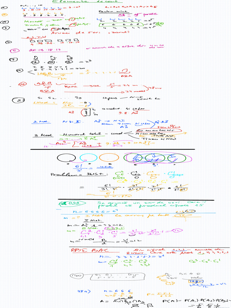 Combinatorică Notițe TABLA | PDF