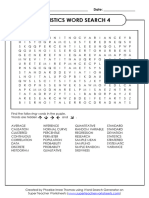 Statistics Word Search 4: Name: - Date