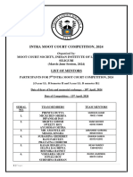 3rd Intra MCC 2024 List of Mentors