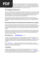 Thamer International School Homework Agenda