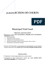 Jurisdiction of Courts