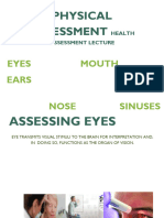 Eyes, Ears, Nose, Throat and Mouth Assessment