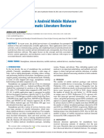 Recent Advances in Android Mobile Malware Detection: A Systematic Literature Review