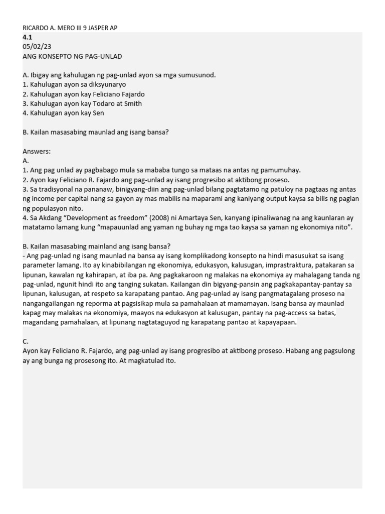 Ap Notes Q4 | PDF