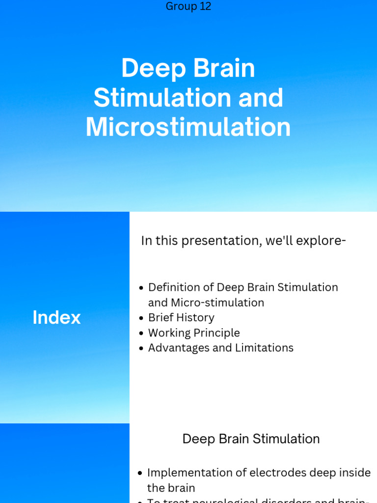 Deep Brain Stimulation Overview and Insights | PDF | Deep Brain ...
