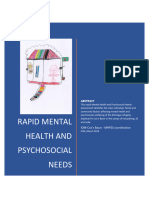 RAPID Mental Health and Psychosocial Needs ASSESSMENT