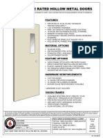 3-Ray-bar Fire Rated Hm Doors Data Sheet Color