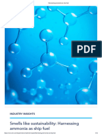 Harnessing Ammonia As Ship Fuel