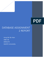 Database Userdoc and Improvement
