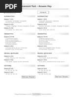 Focus 3 Unit 4 Test Answers | PDF