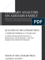 Literary Analysis On Addams Family