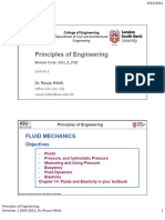 Lecture 2 Fluid Mechanics 1 - Hydrostatic Pressure