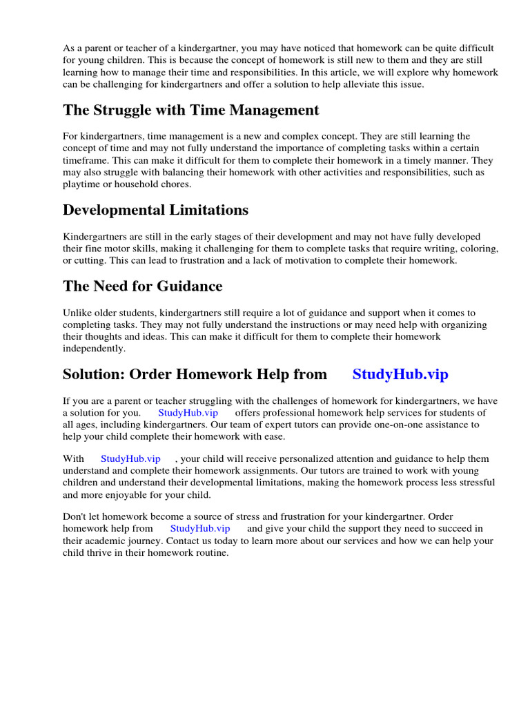 Homework Routine Kindergarten | PDF | Homework | Kindergarten