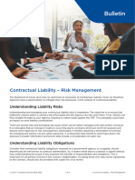 Contractual Liability Risk Management