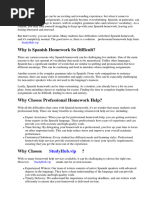 Homework Help Spanish