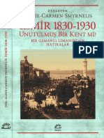 Marie-Carmen Smyrnelis - İzmir 1830-1930 Unutulmuş Bir Kent Mi - İletişim Yayınları (2020)