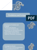 Produktion Und Fertigung Präsentation