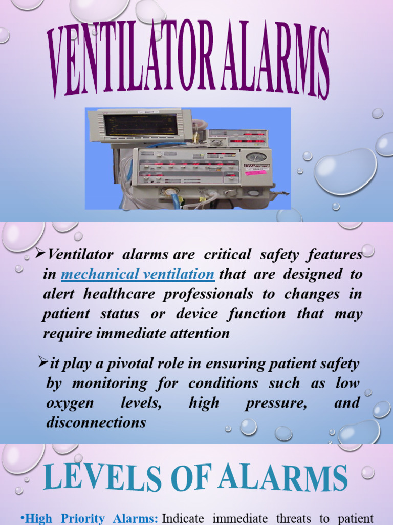 Troubleshooting Mechanical Ventilator Alarms | PDF | Respiration ...