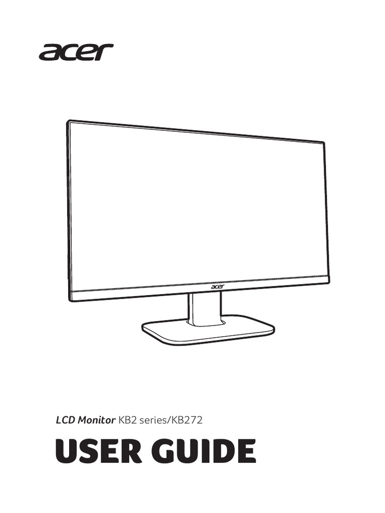 Acer KB2 Monitor Setup Guide | PDF | Electromagnetic Compatibility ...