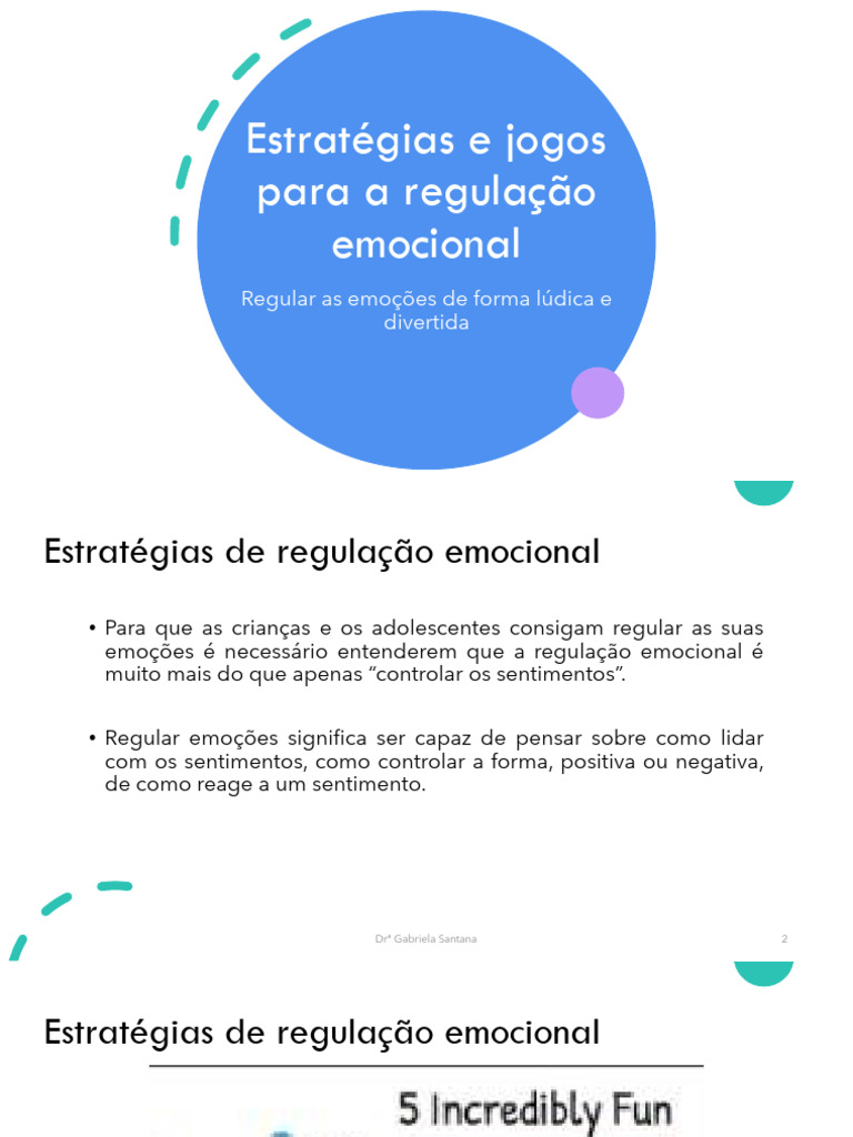 Estratégias Lúdicas para Regulação Emocional | PDF | Emoções | Pensamento