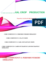 AGRICULTURAL CROP    PRODUCTION