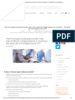 Hemorragia Subaracnoide Não Traumática - Diagnóstico e Manejomedicina de Emergência