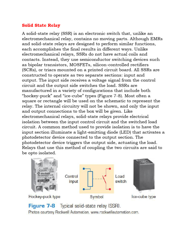Understanding Solid State Relay Functionality | PDF | Relay ...
