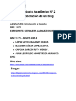 Producto Académico N 02 - INTRODUCCIÓN AL DERECHO