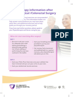 6814 SVPH Oncology Physiotherapy Patient Information Leaflet Post Gynaecological Colorectal V2