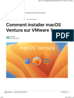 Comment Installer macOS Ventura Sur VMware
