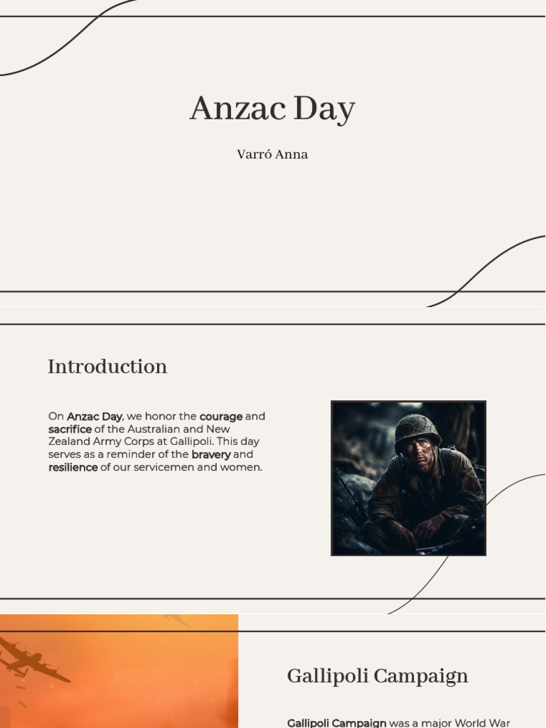 Anzac Day: Honoring Courage and Sacrifice | PDF | Military Of Australia ...