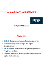 Les  alpha thalassÃ©mies