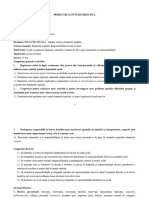 Proiect Didactic Educație Socială 5 - Şcoala Ca Spaţiu de Exprimare, Exercitare, Asumare de Către Copii A Drepturilor Şi Responsabilităţilor