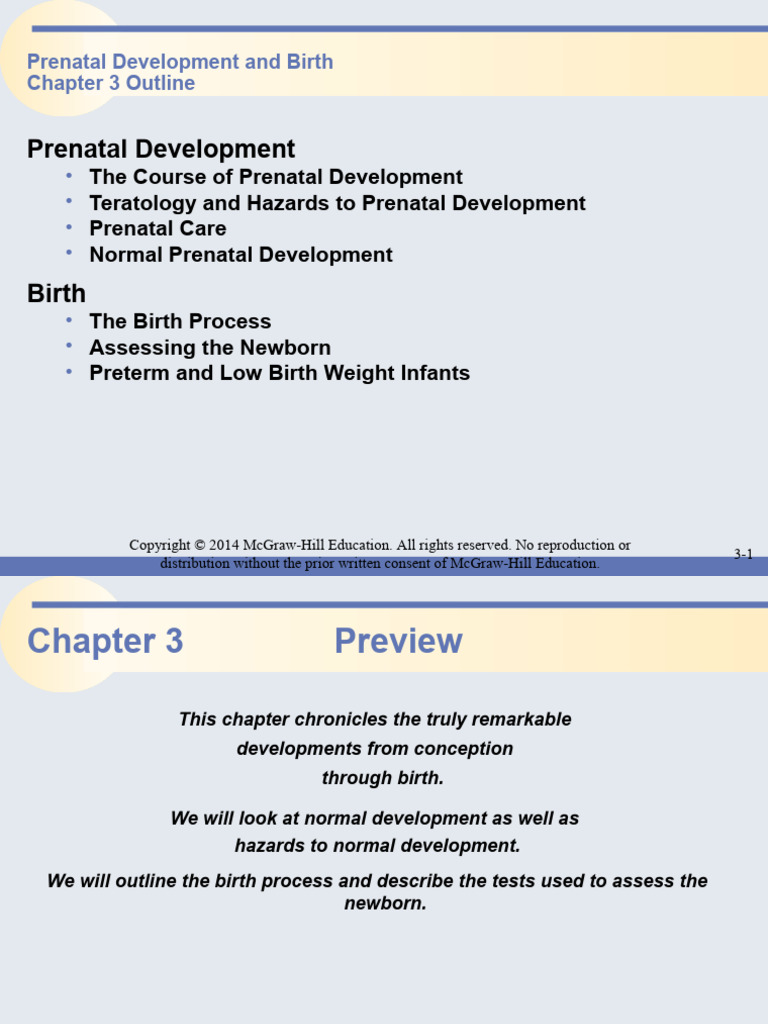 Chapter 3-Prenatal Development and Birth | PDF | Prenatal Development ...