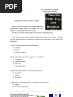 Instituições bancárias e titulos de crédito