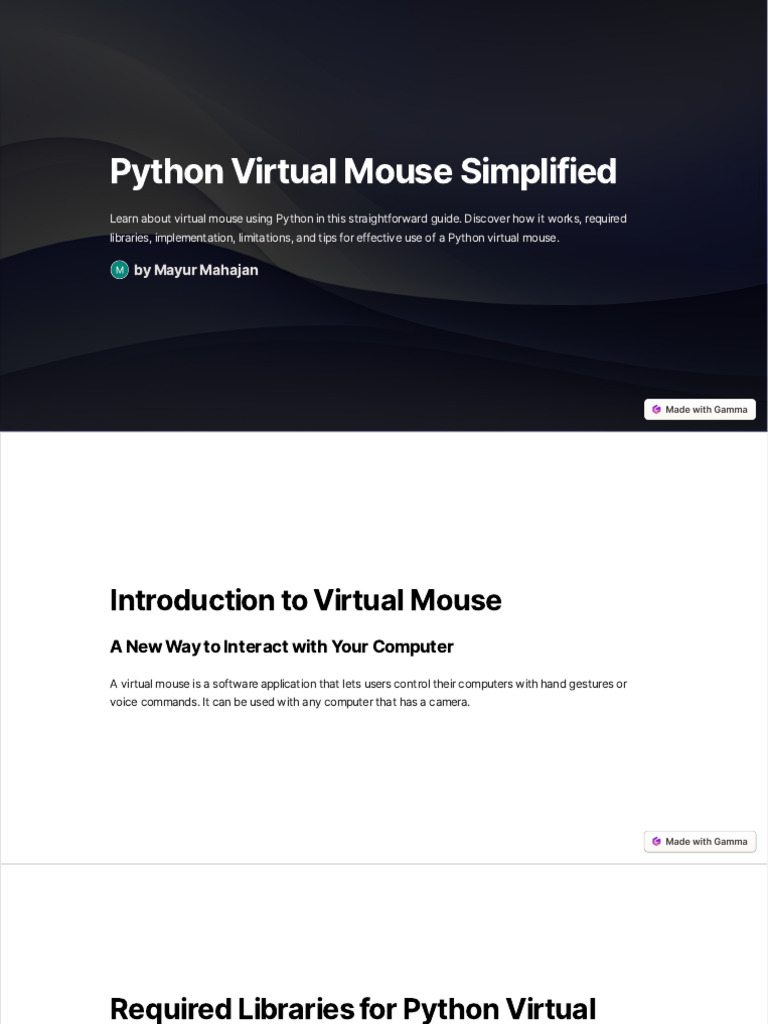 Python-Virtual-Mouse-Simplified | PDF | Python (Programming Language ...